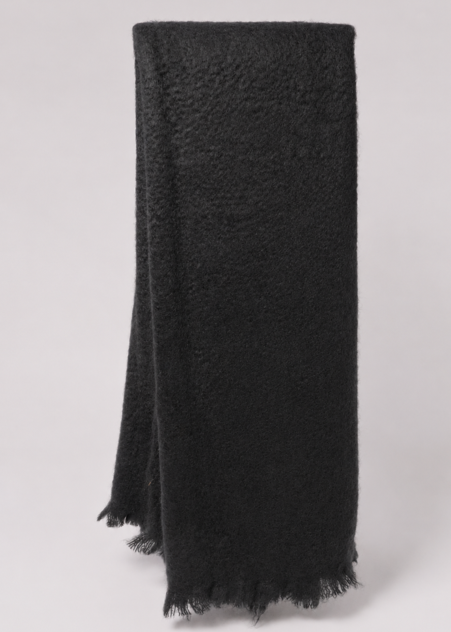 MOHAIR THROW-BLACK