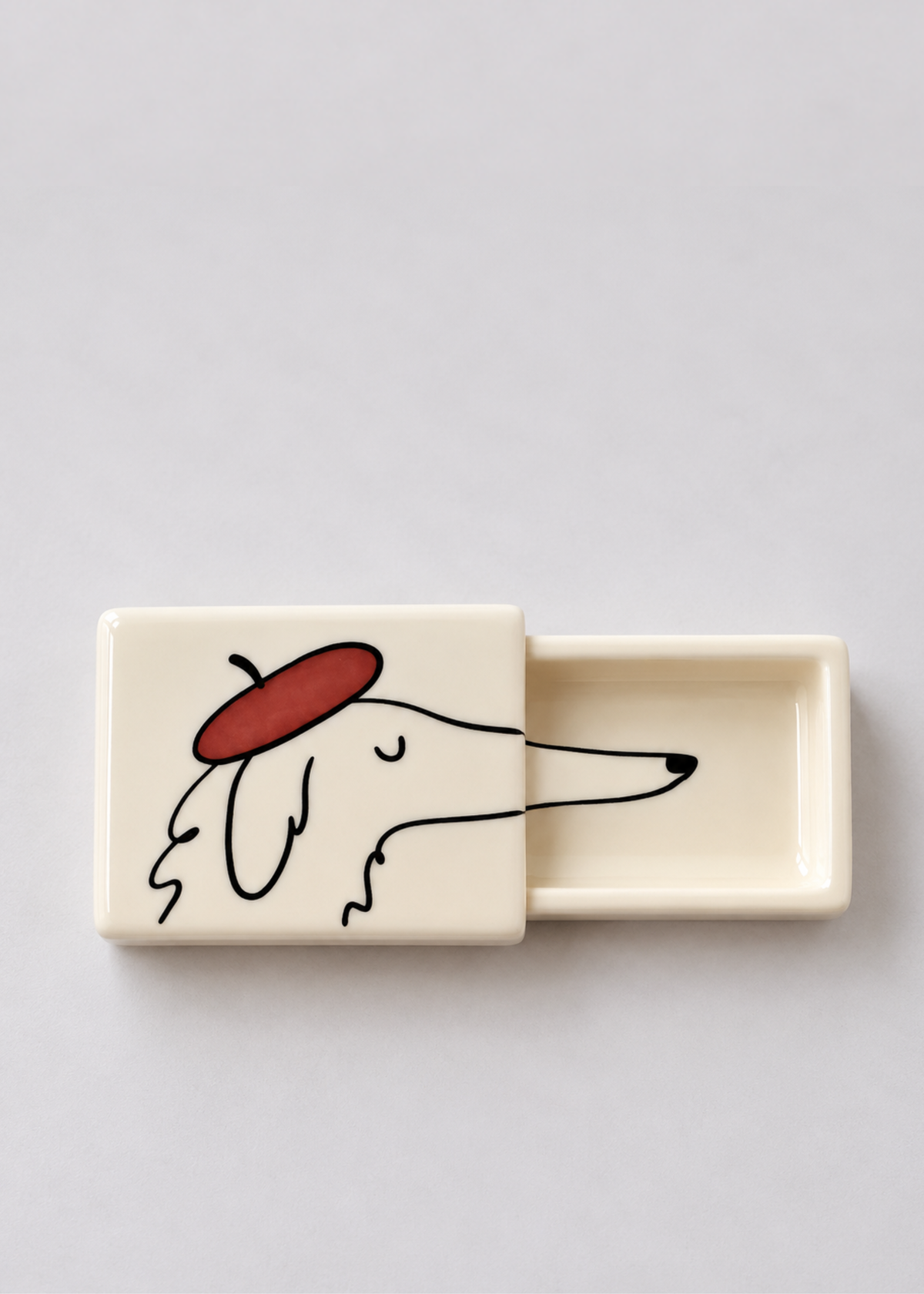 Dog Ceramic Matchbox